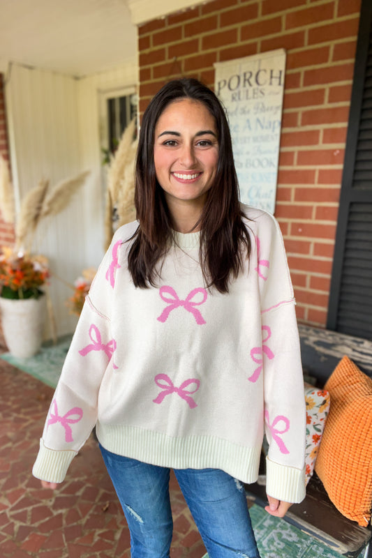 Wrapped in Ribbon Sweater