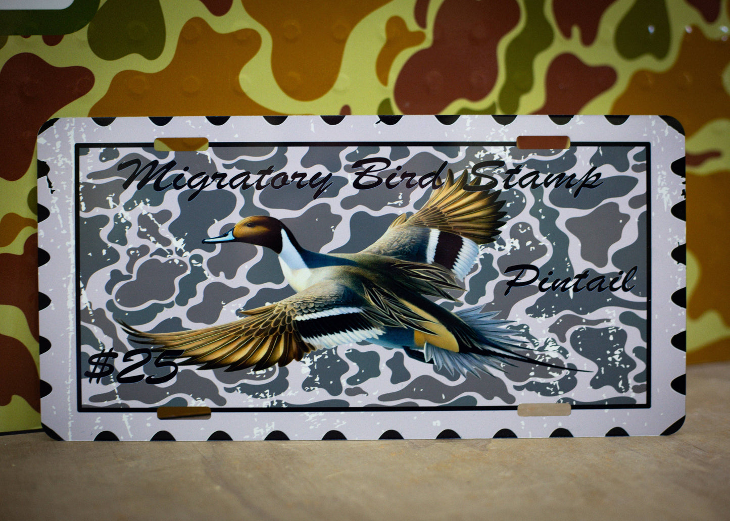 Pintail Stamp Car Tag