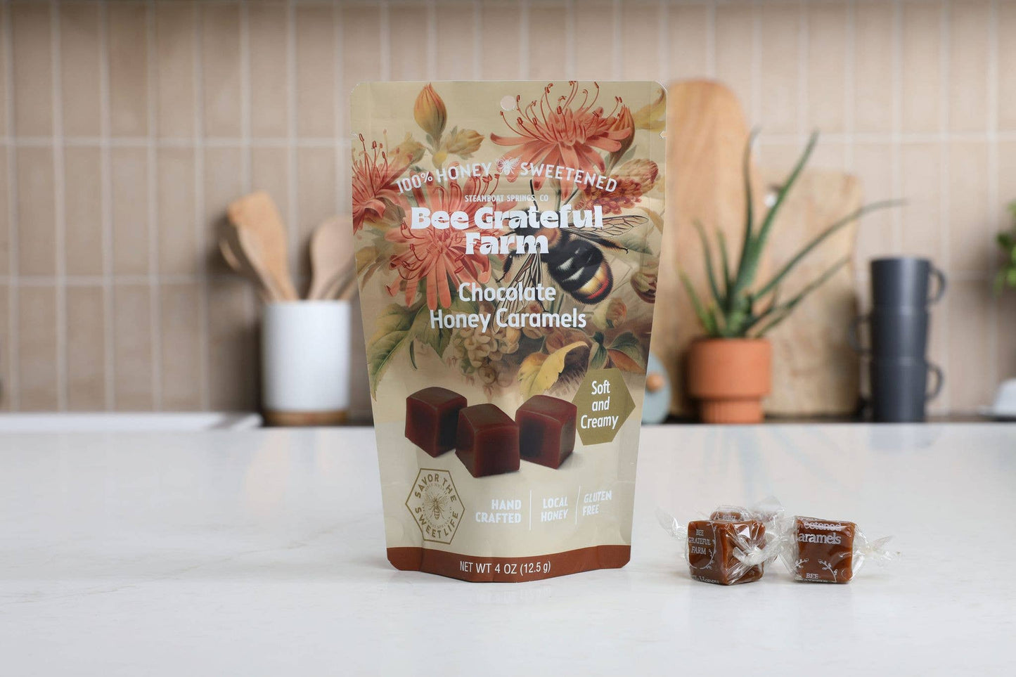 100% Honey Sweetened Chocolate Honey Caramel (12 Units)