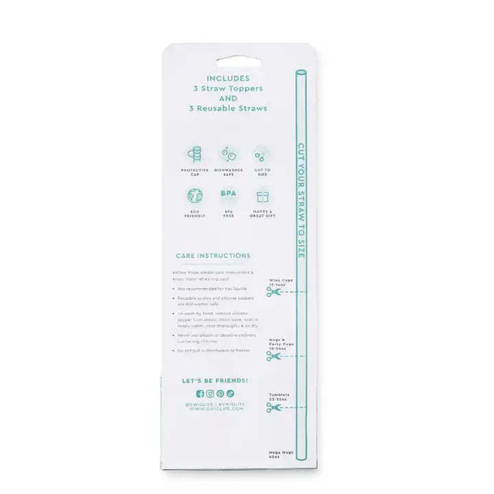 Pitch Hit Run Straw Topper Set