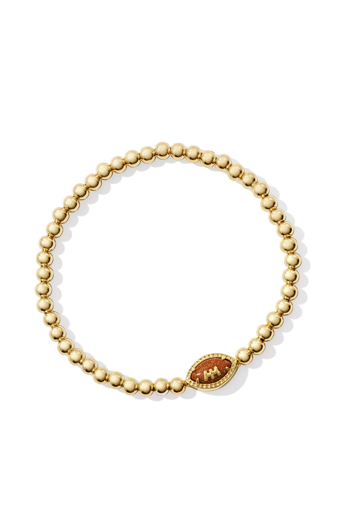 Football Stretch Bracelet - Gold