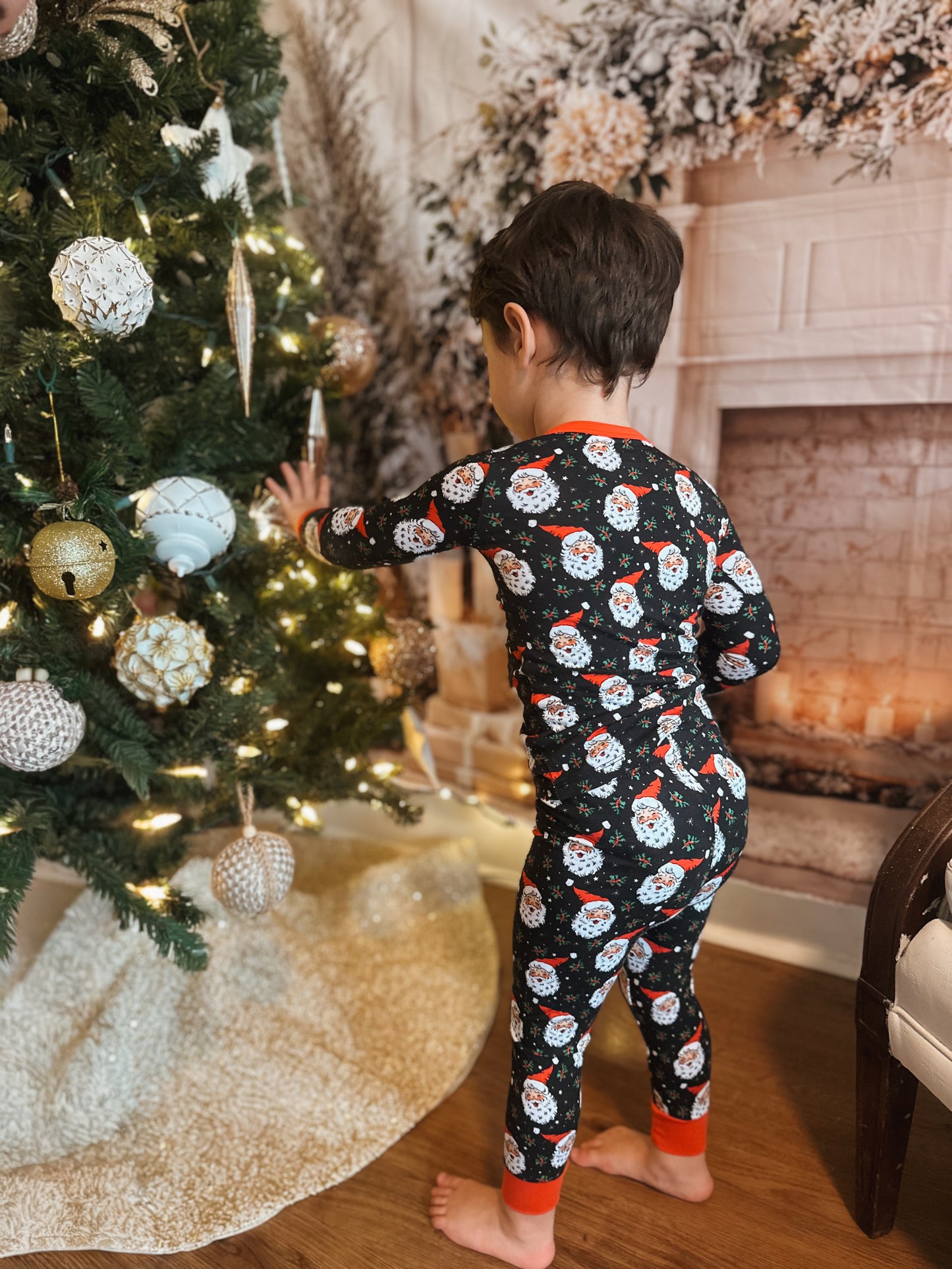 2-Piece Bamboo Santa PJ's