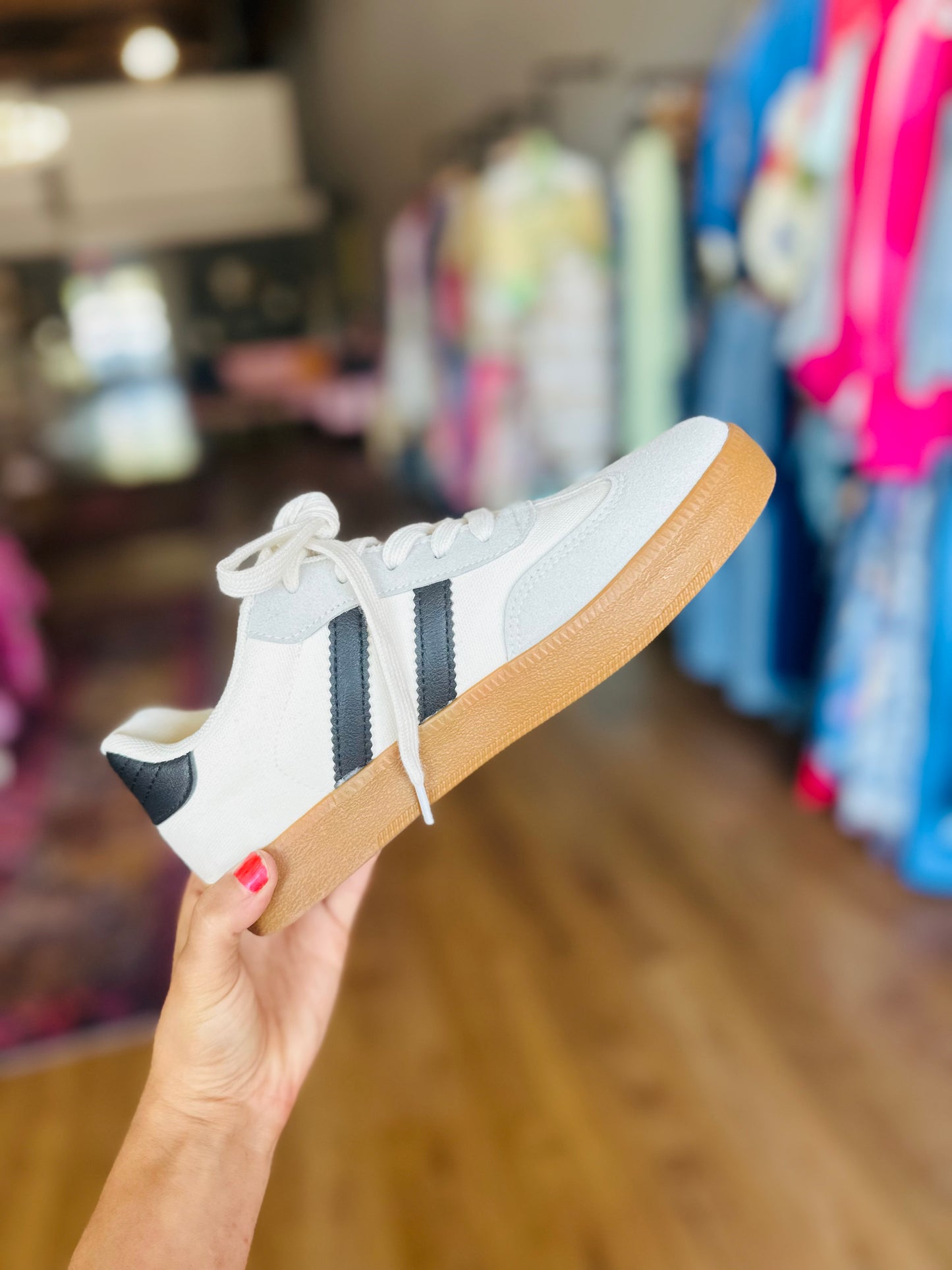 Striped Lace-up Sneakers