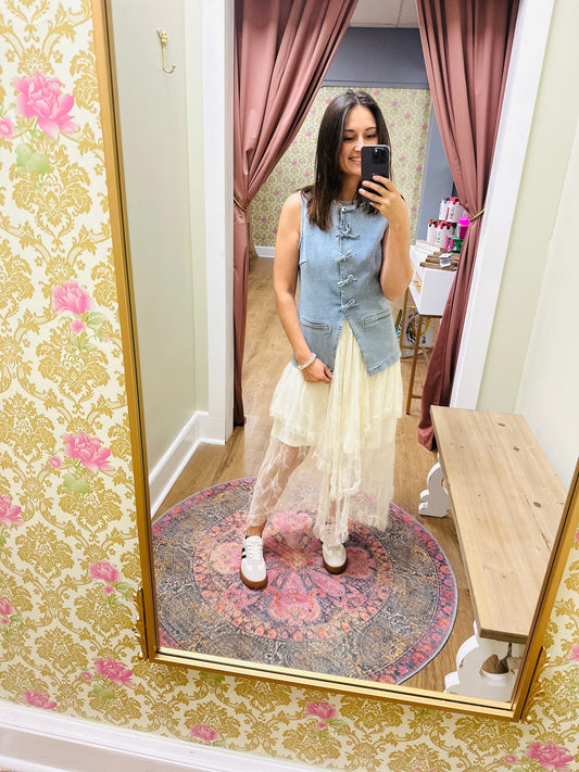 Lace Layered Skirt