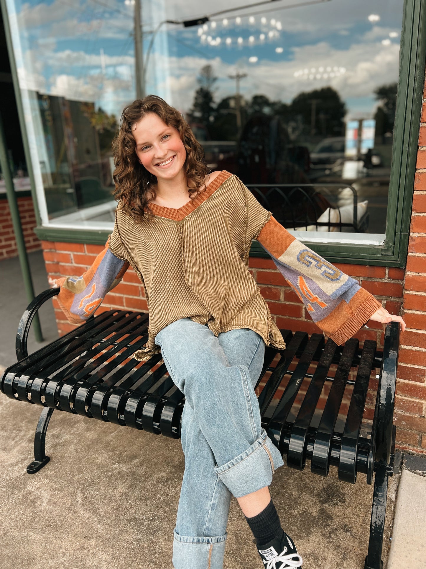 Boys of Fall Waffle Knit Sweater