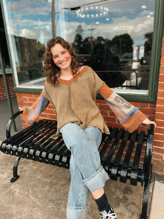 Boys of Fall Waffle Knit Sweater