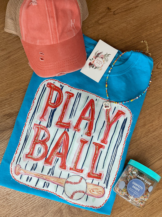 Youth Play Ball Tee