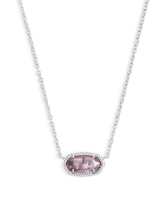 Elisa Amethyst Short Pendant Necklace