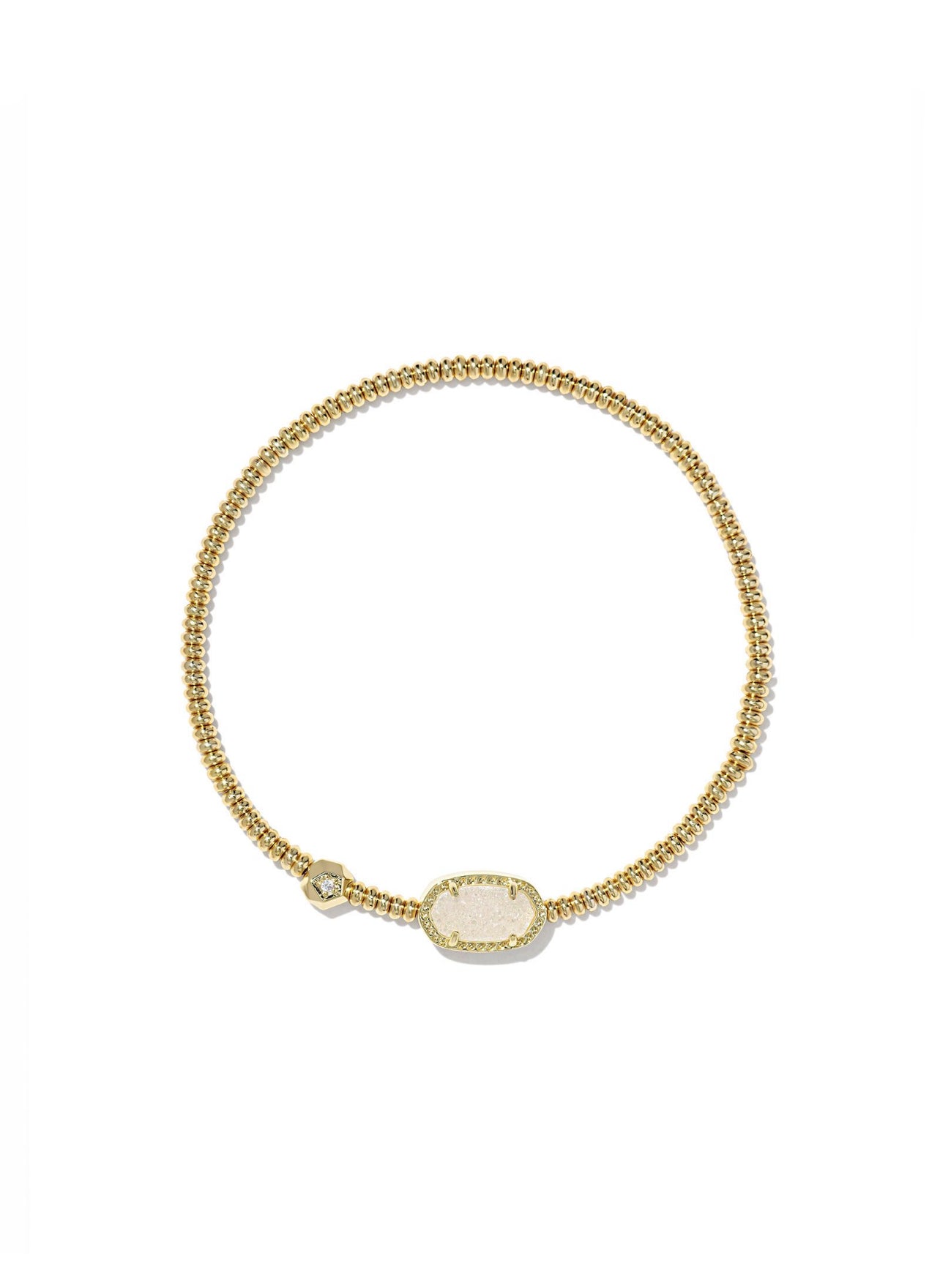 Gold Iridescent Drusy Grayson Stretch Bracelet
