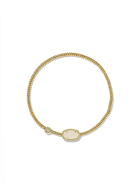 Gold Iridescent Drusy Grayson Stretch Bracelet