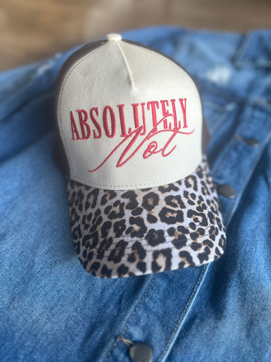 Leopard Absolutely Not Hat
