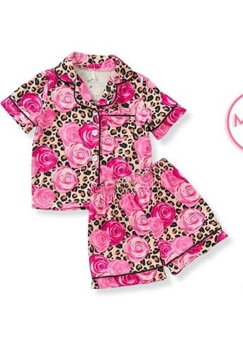 Wild Roses Mommy & Me Short PJ Sets-Adults