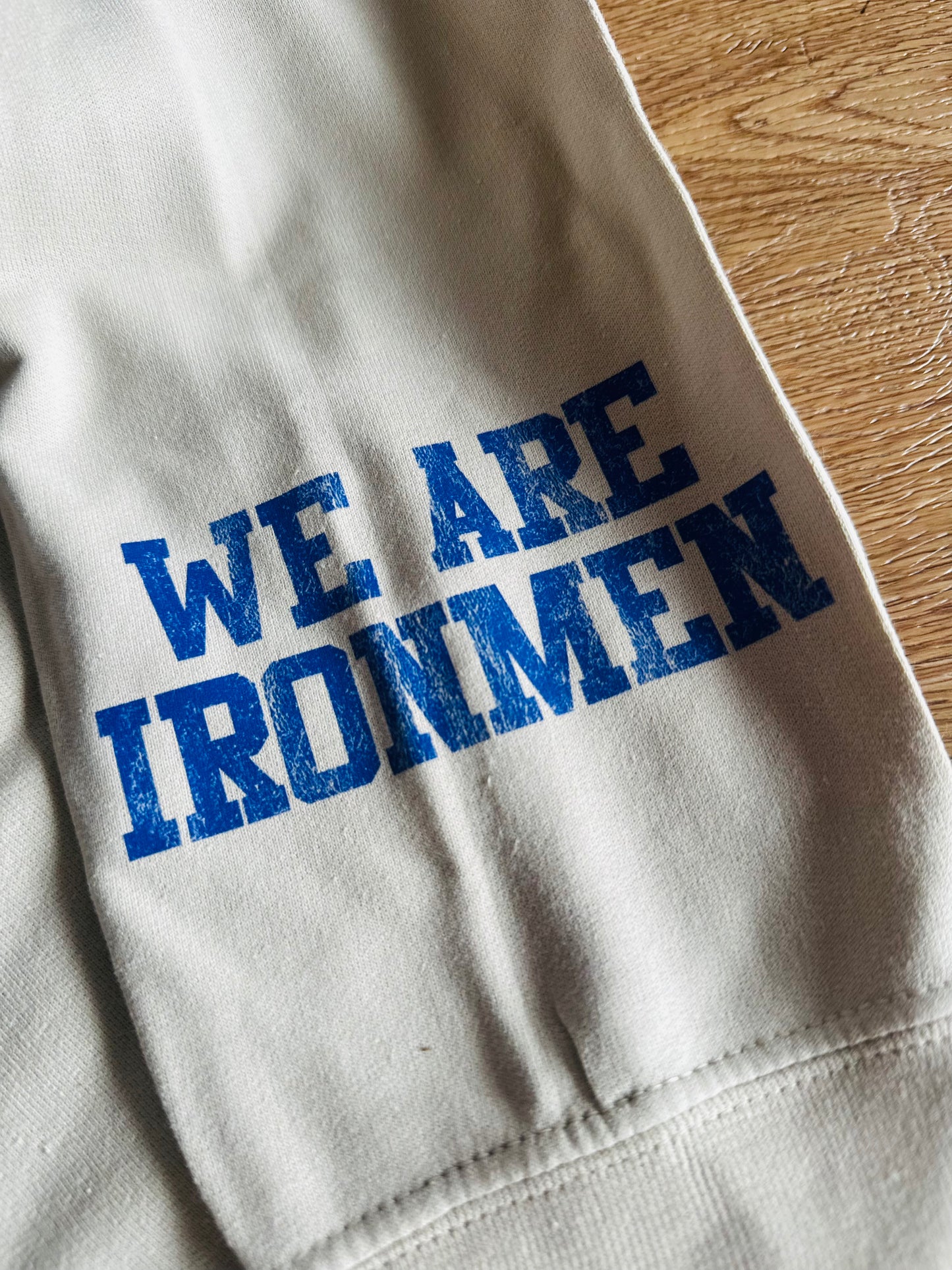 We Are Ironmen Distressed Crewneck