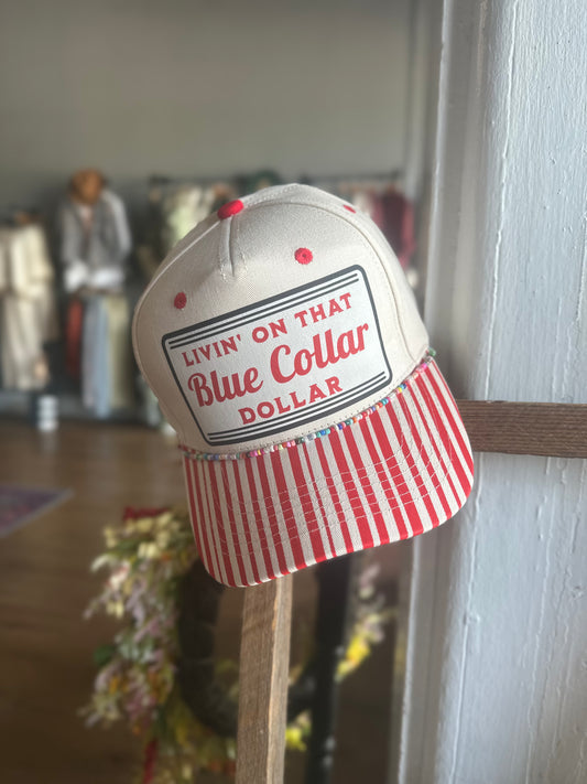 Livin' On That Blue Collar Dollar Hat