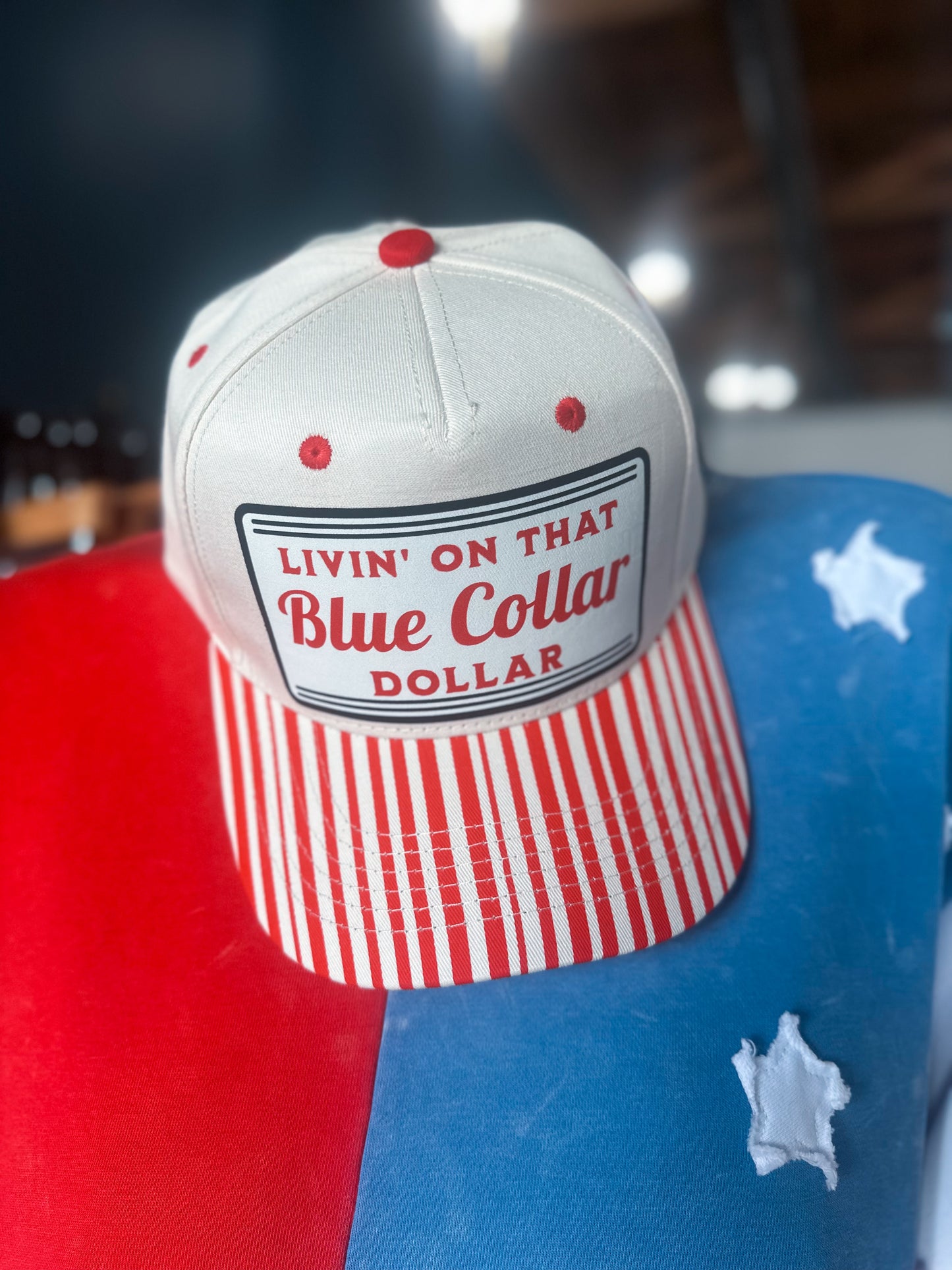 Livin' On That Blue Collar Dollar Hat
