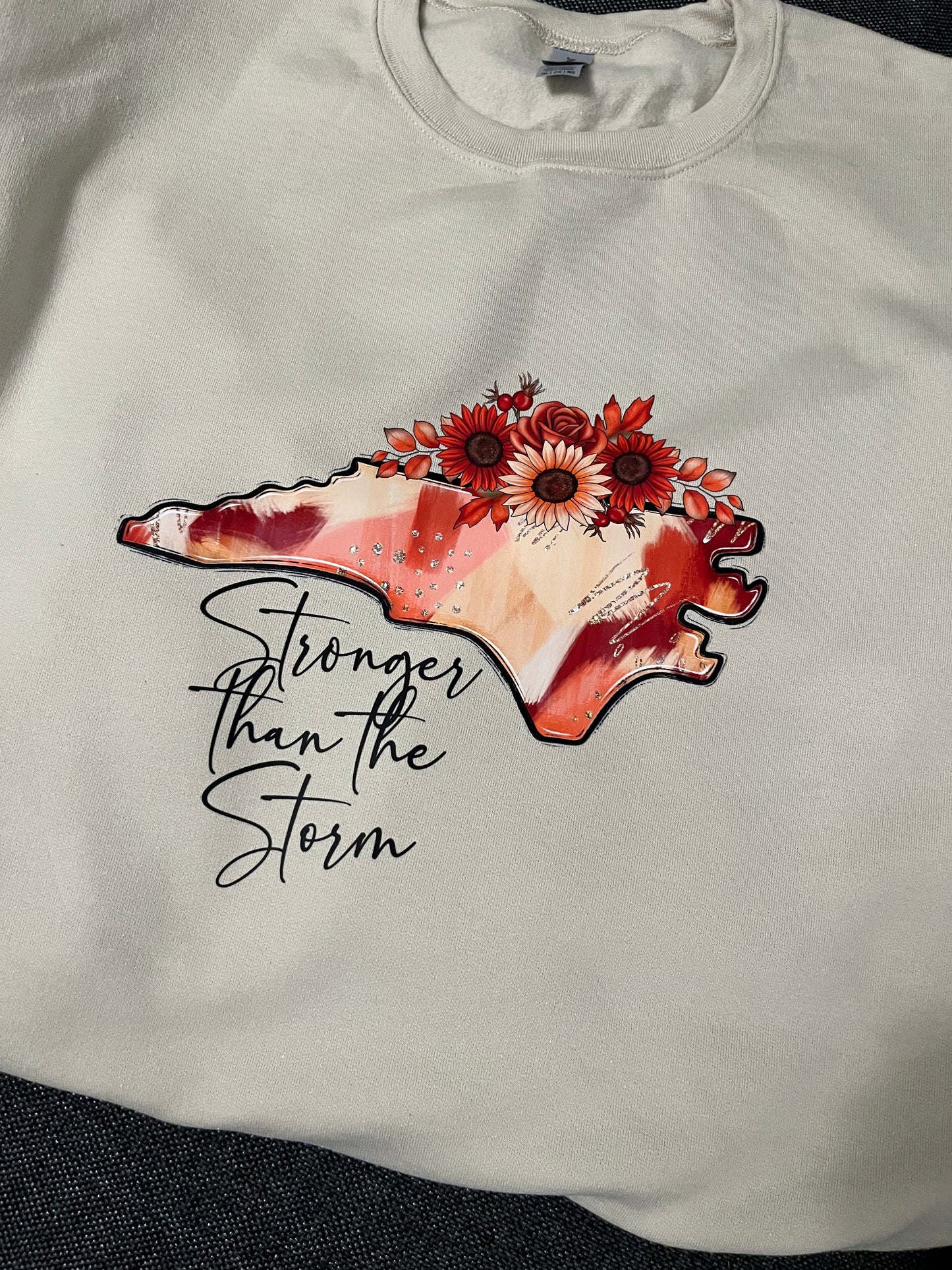 North Carolina Stronger Than The Storm Crewneck