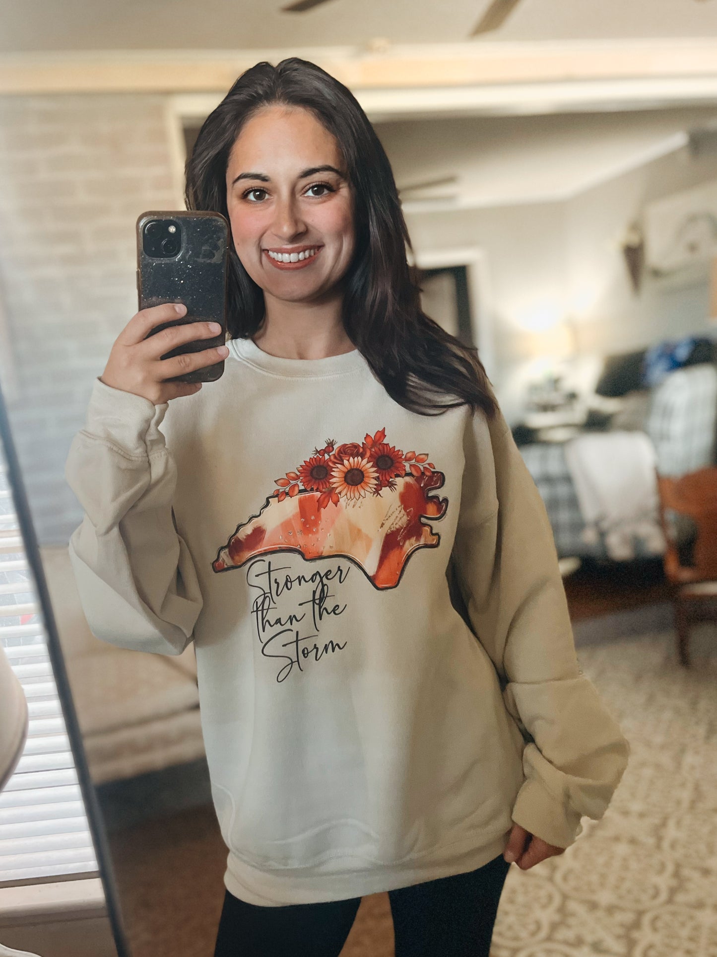 North Carolina Stronger Than The Storm Crewneck