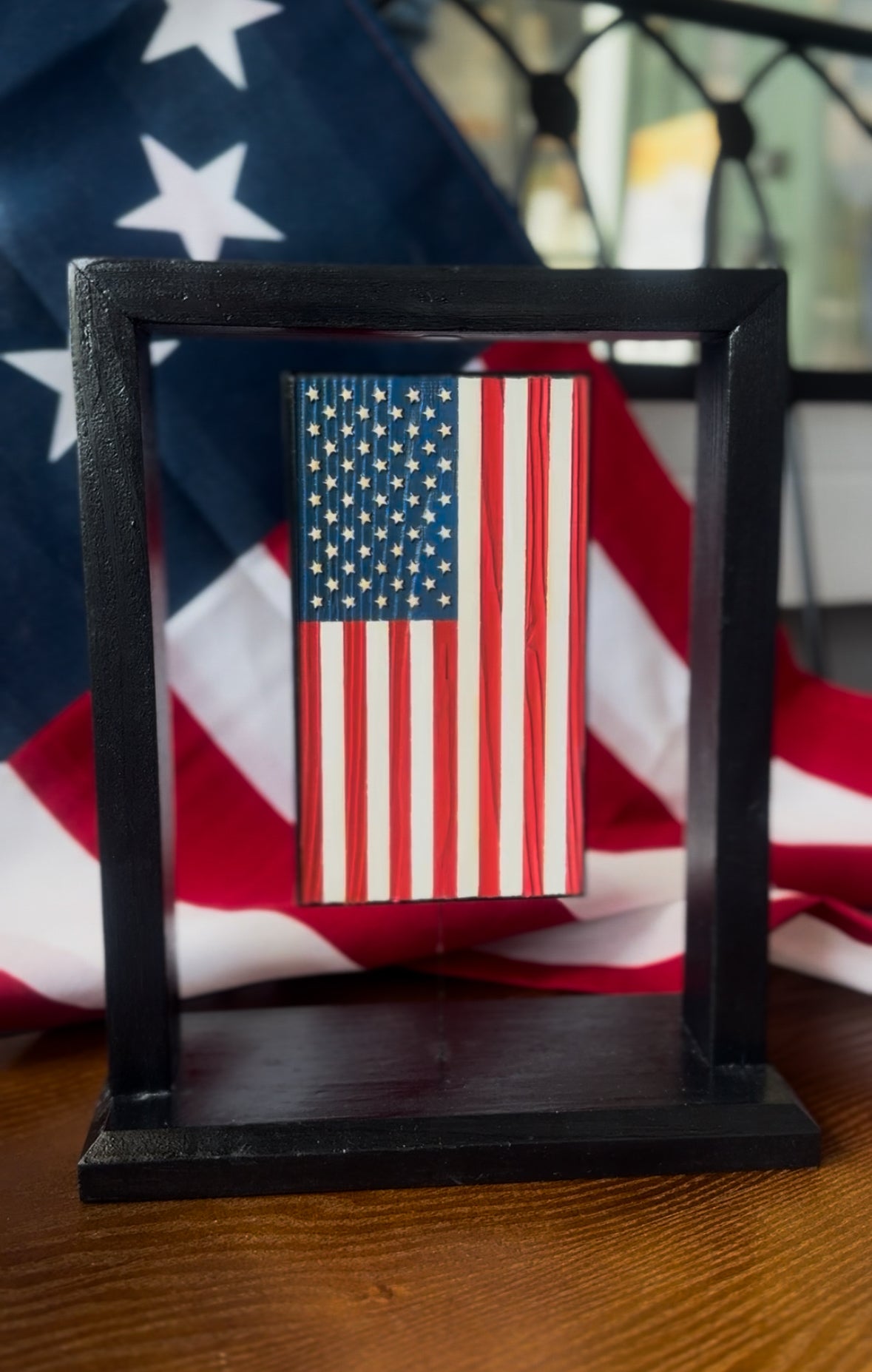 American Flag Floating Display