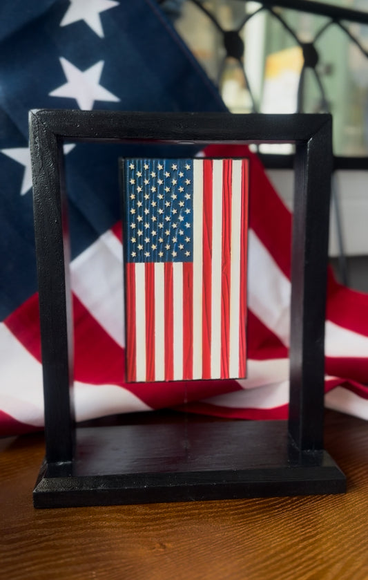 American Flag Floating Display