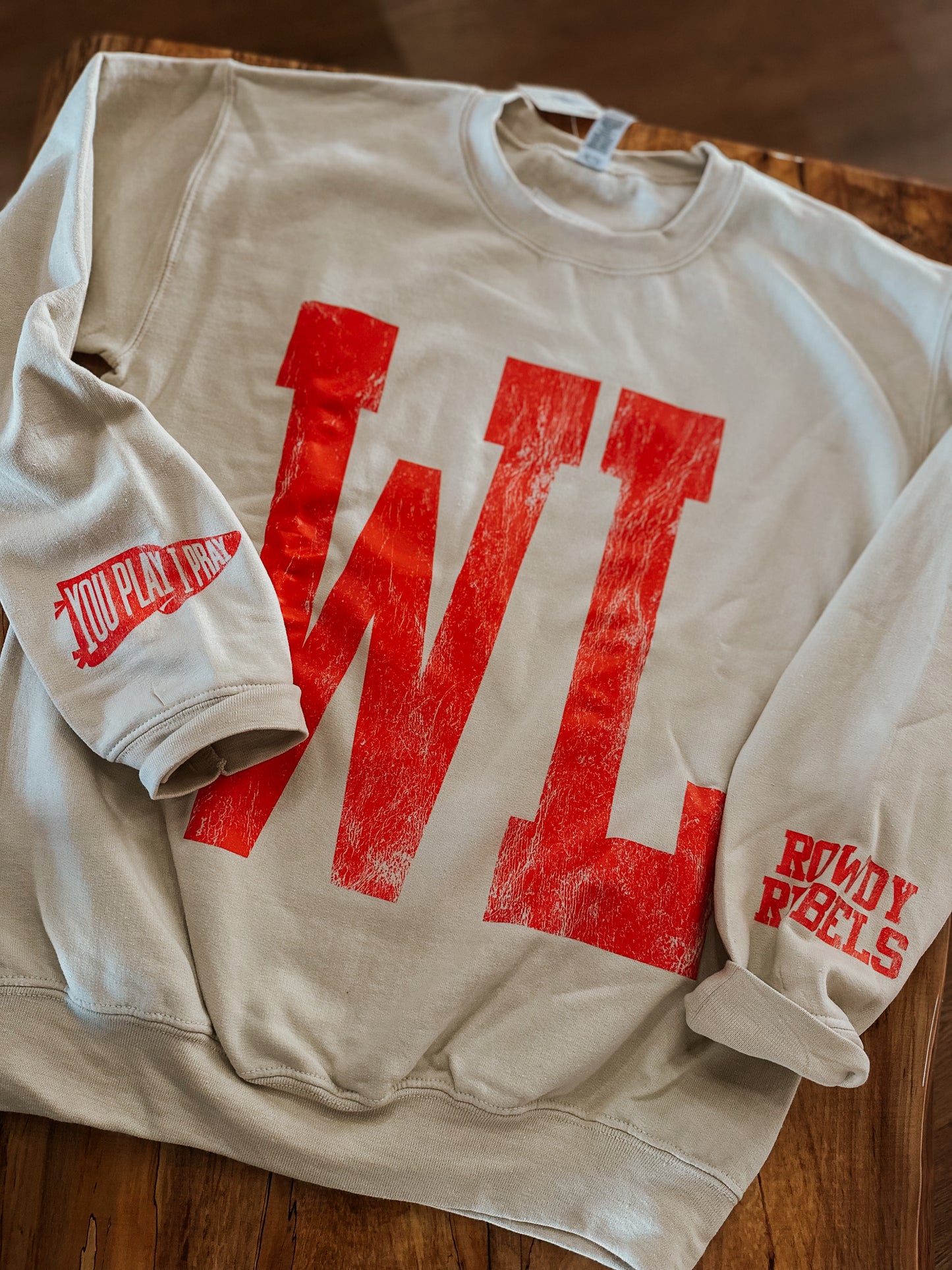 Rowdy Rebels Distressed Crewneck