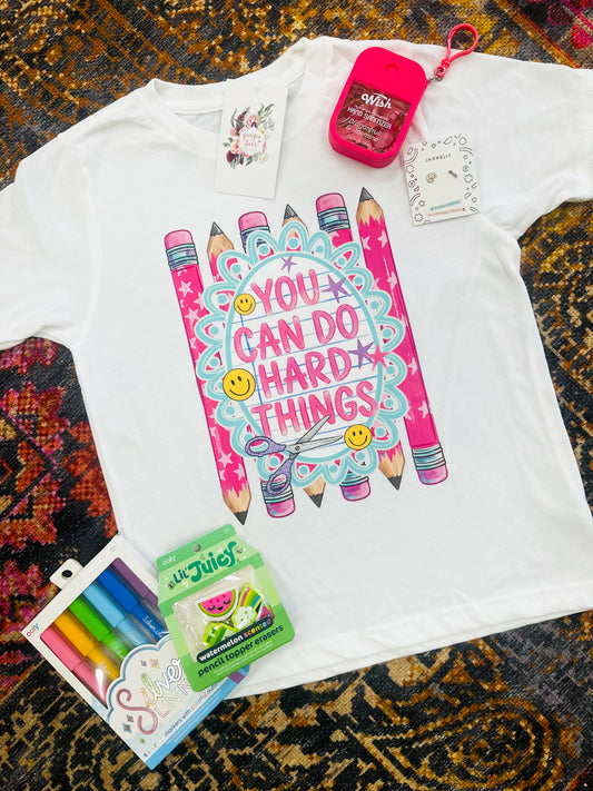 Youth You Can Do Hard Things Tee