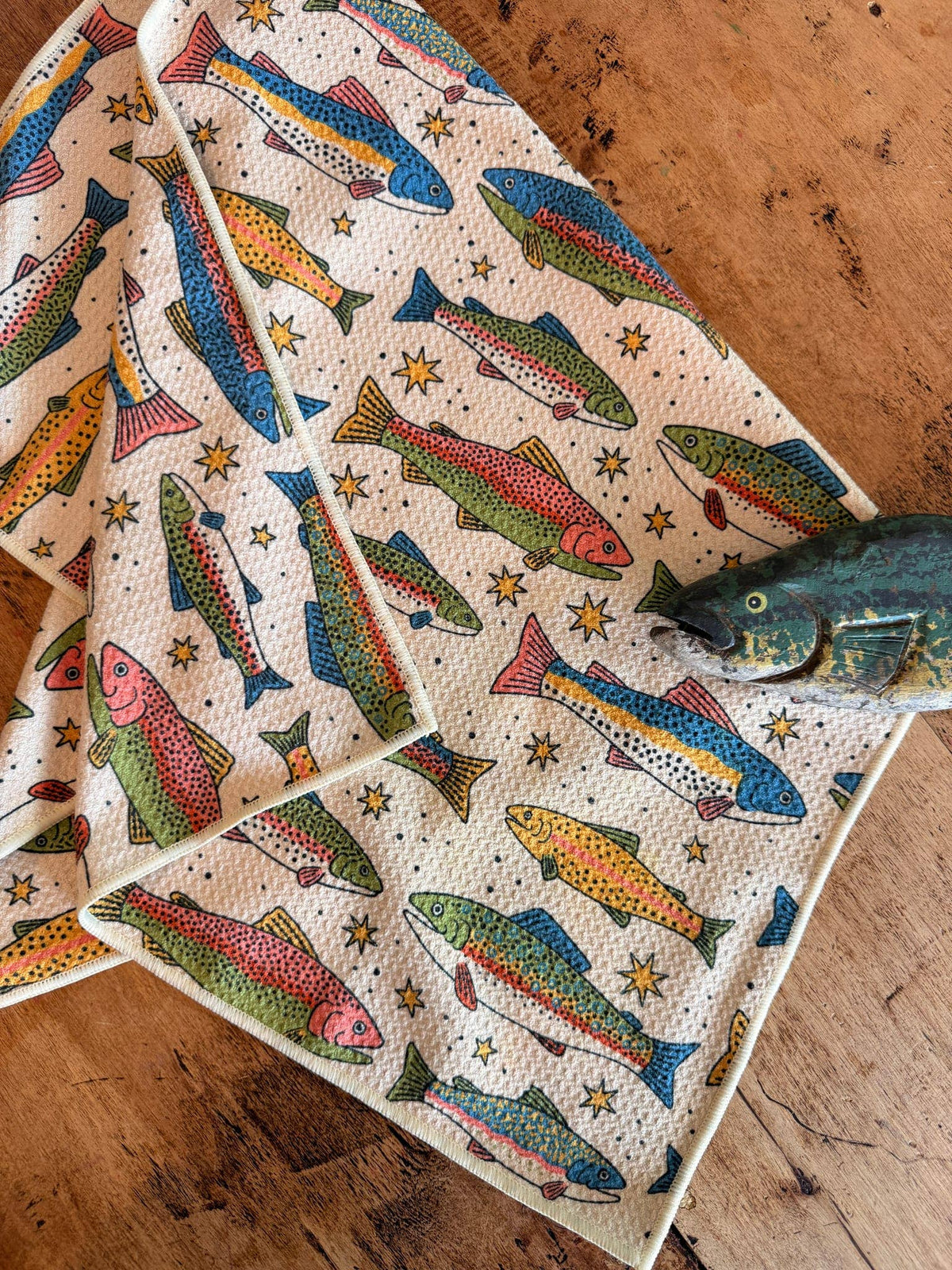 Kitchen Tea Towel Quick Dry | River Trout