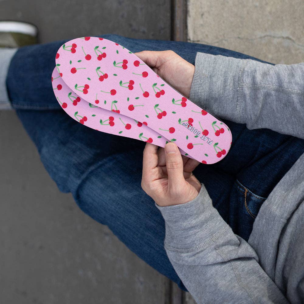 Cherry Darling Flat Socks: Small
