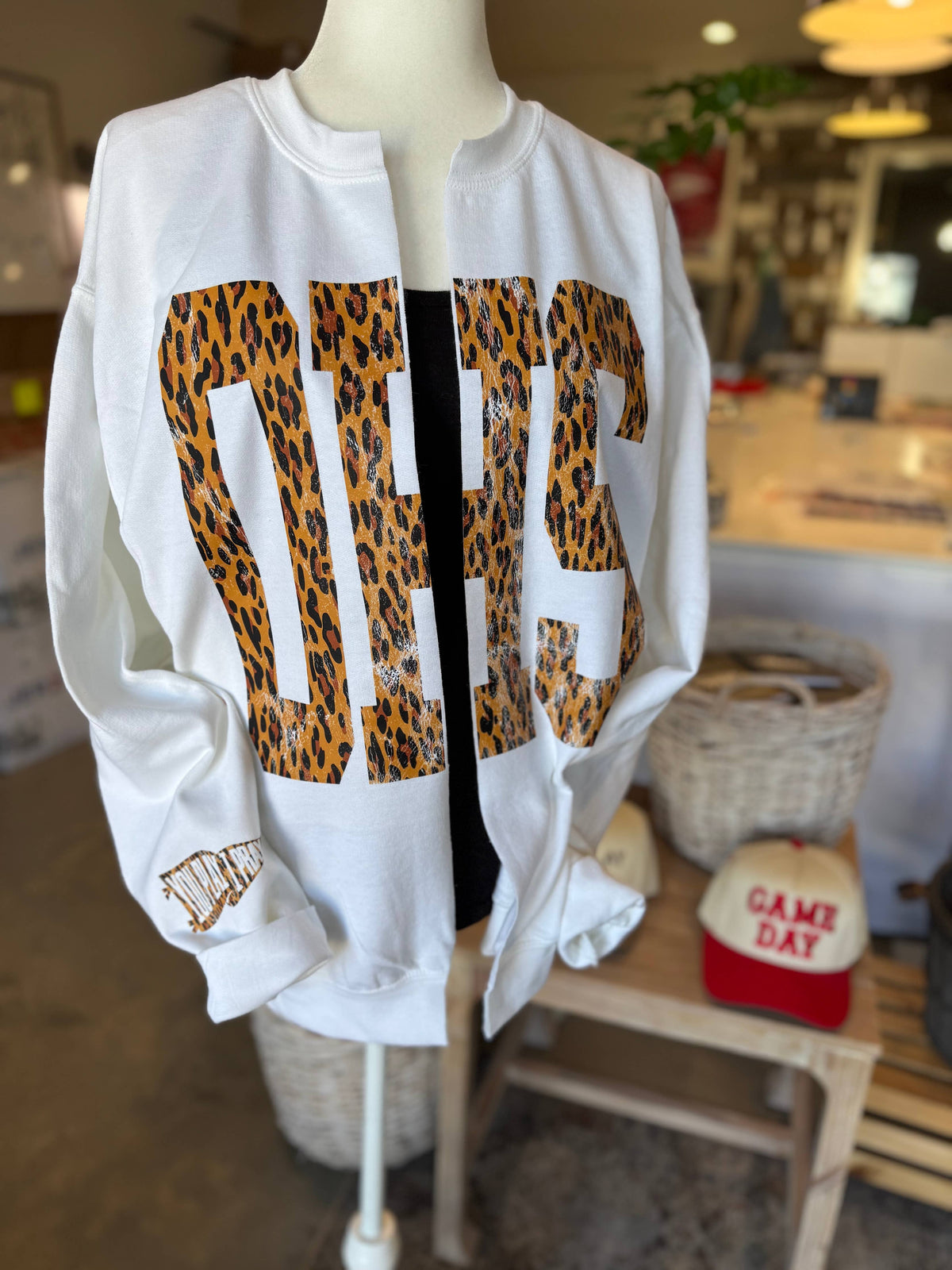 Custom #1 Fan™ | Gameday Cardigan | Football Mom Sweatshirt: 3XL