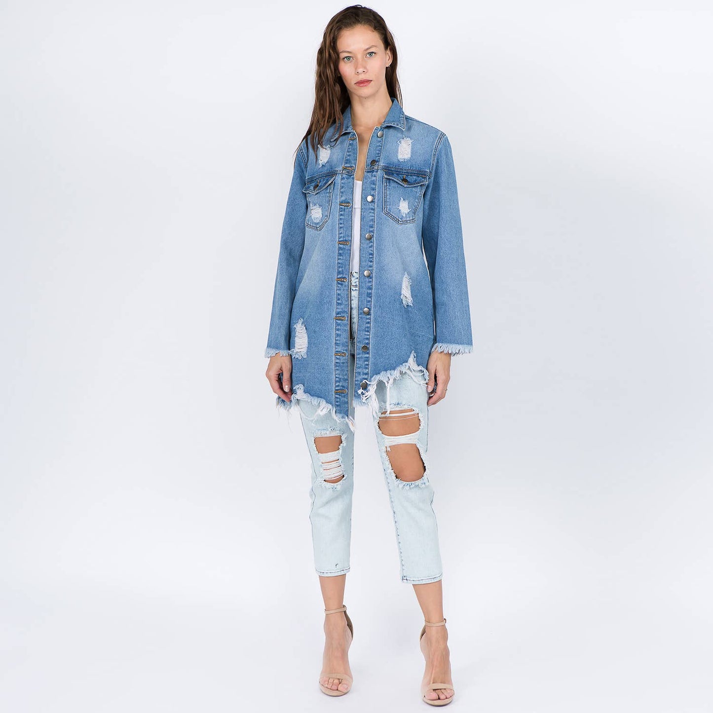 Distressed Denim Jacket