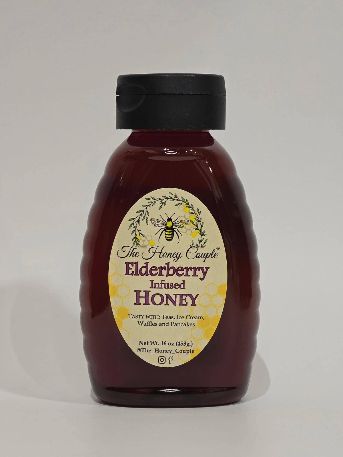 Elderberry Infused Honey: 16oz