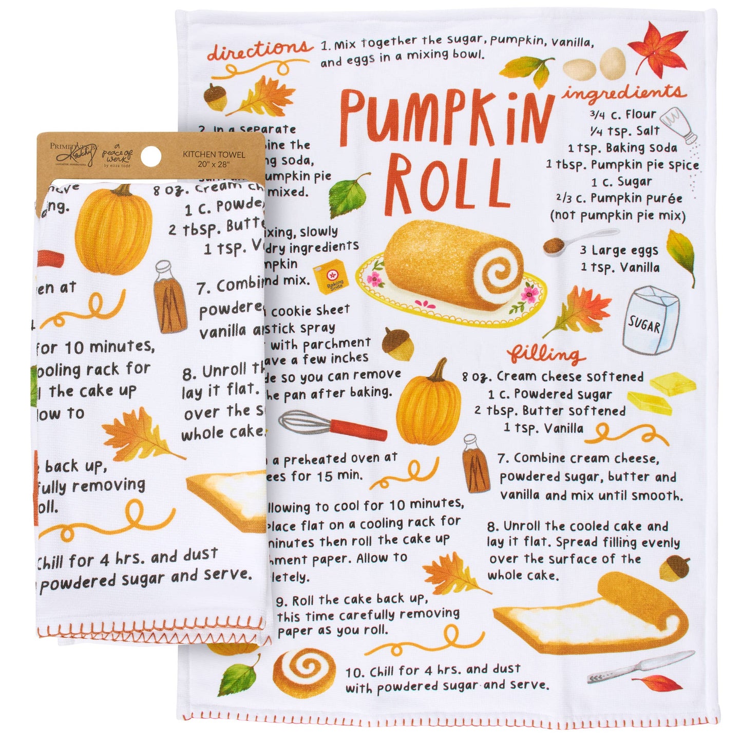 Pumpkin Roll Kitchen Towel
