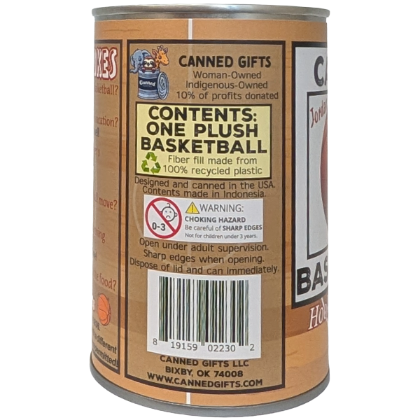 Jordan the Canned Basketball: Foil Lid
