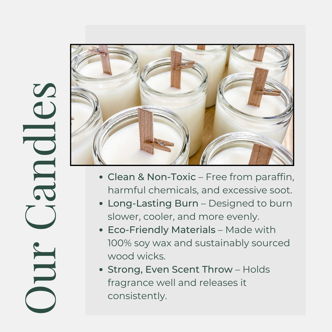 Haven Soy Candle-100% Natural Soy Wax | Wooden-Wick Candles | Clean-Burning & Long-Lasting