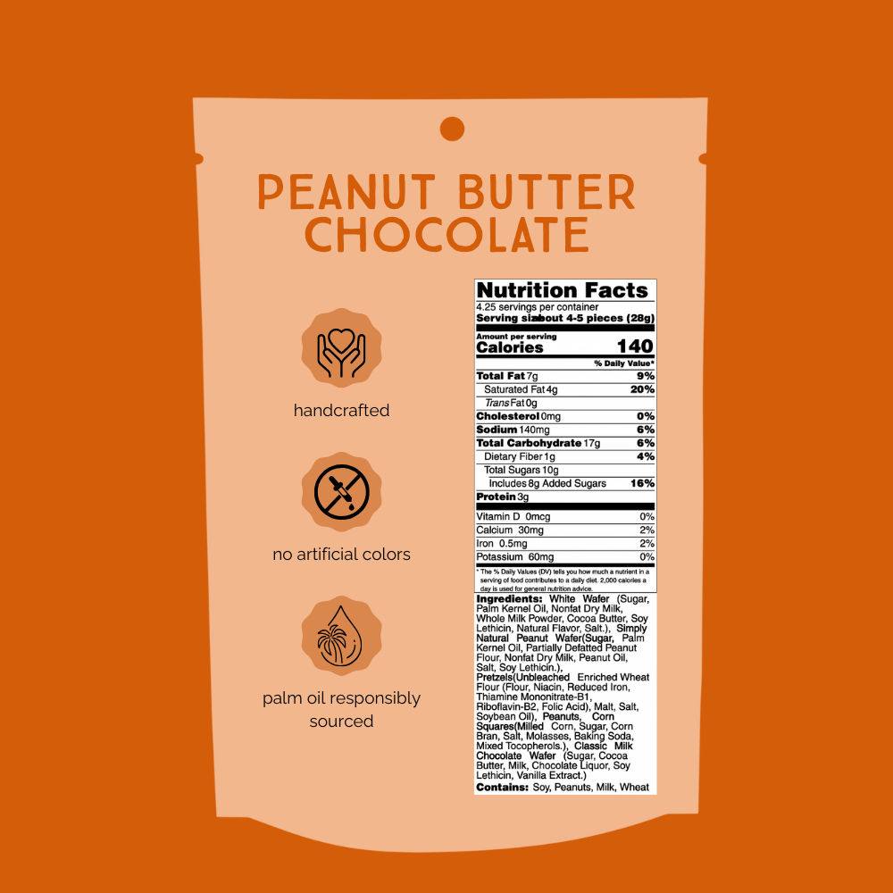 Peanut Butter Chocolate Chunk Nibbles 2oz Snack Pack