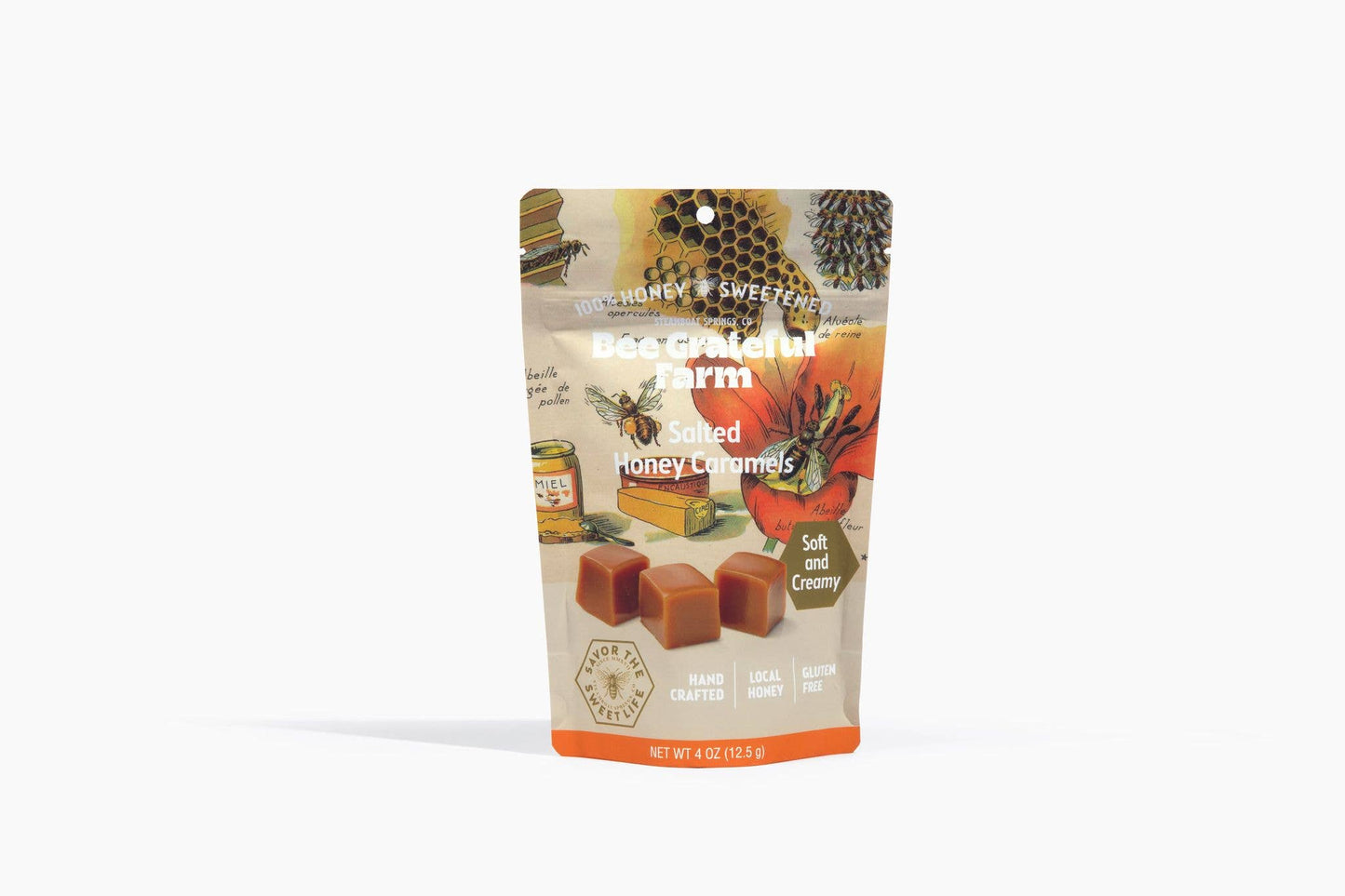 Assortment case 100% Honey Sweetened Caramels