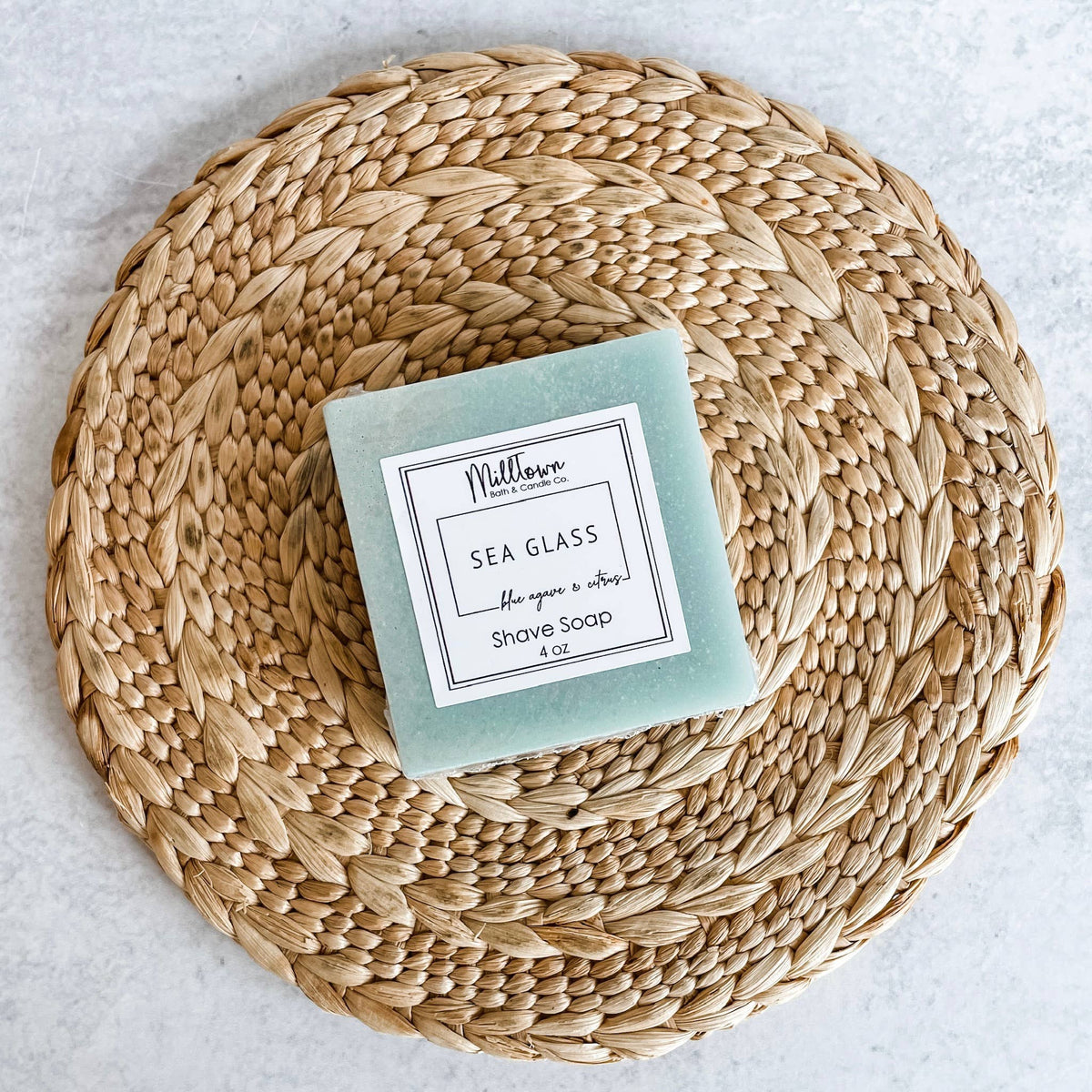 Sea Glass Shave Soap | Rich Lather & Smooth Shave | Safe for Sensitive Skin