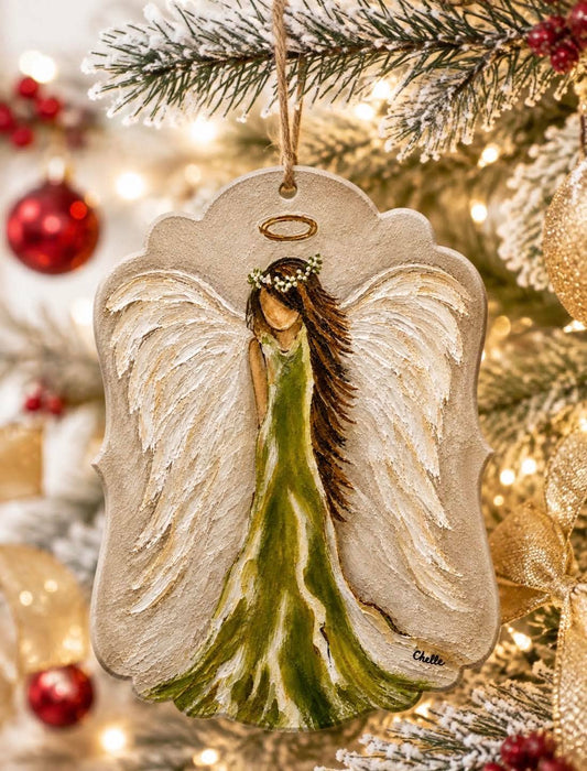 Christmas Ornament: Angel in Green
