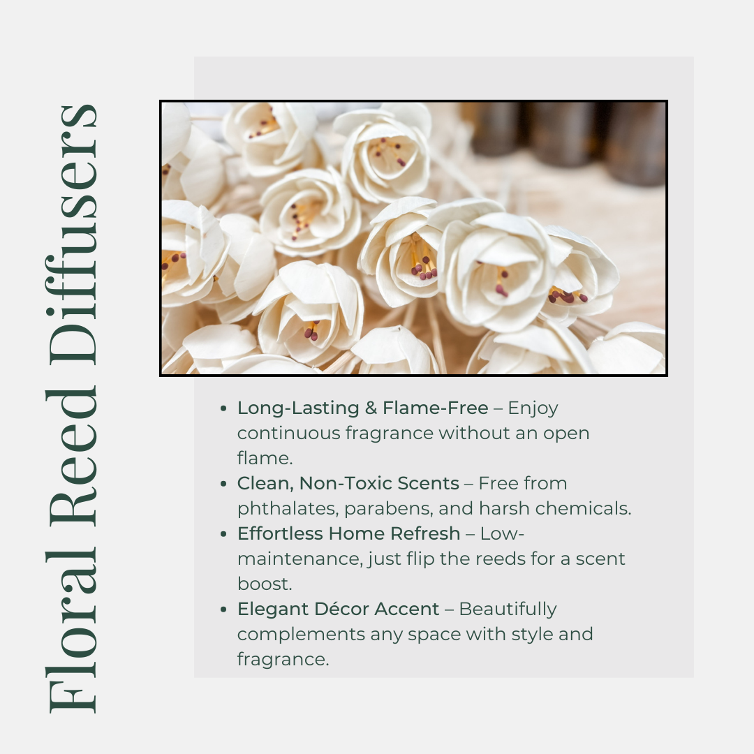 Harvest Home Floral Reed Diffuser | Long-Lasting Scent: Orchard