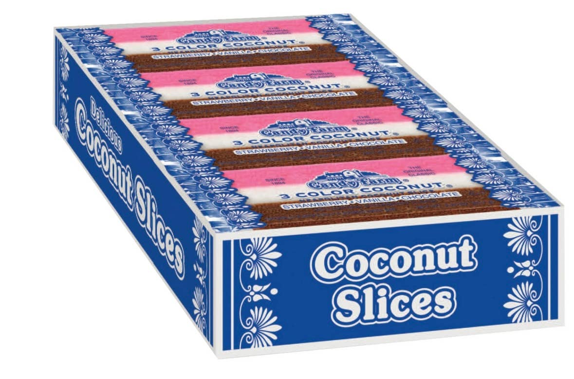 Nostalgic 1894 Original Candy Farm Coconut 🥥Slices 24ct Box