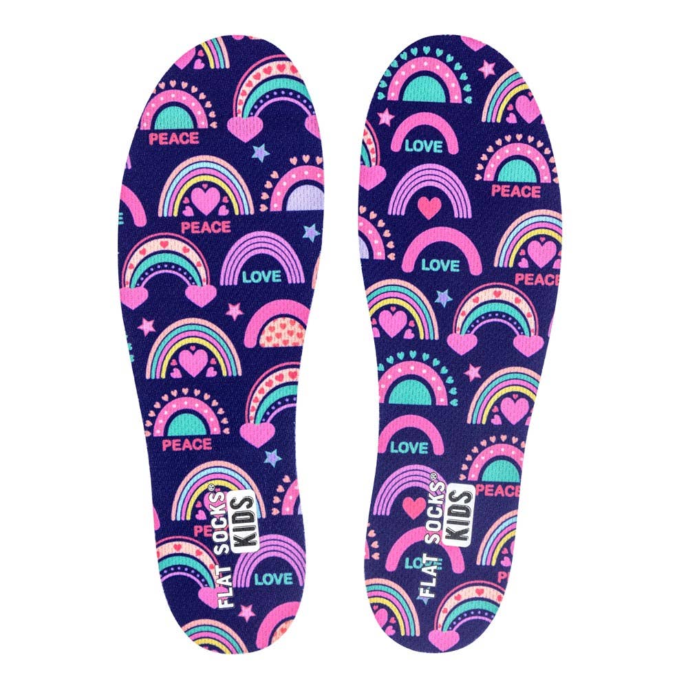 Girl's Rainbow Explosion Flat Socks