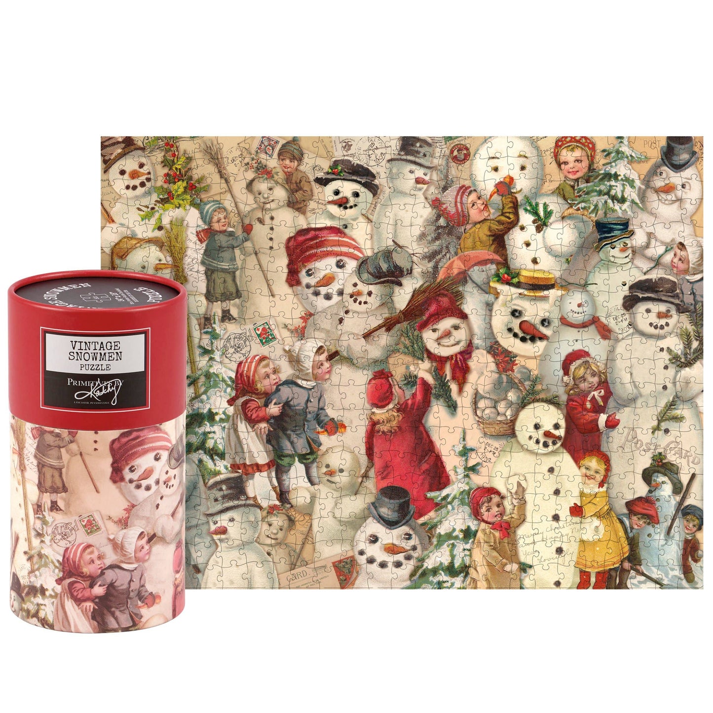 Vintage Snowmen Puzzle