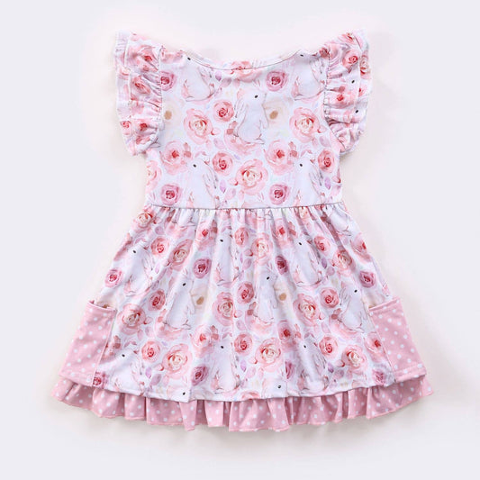 Bunny Blooms Girls Dress Easter