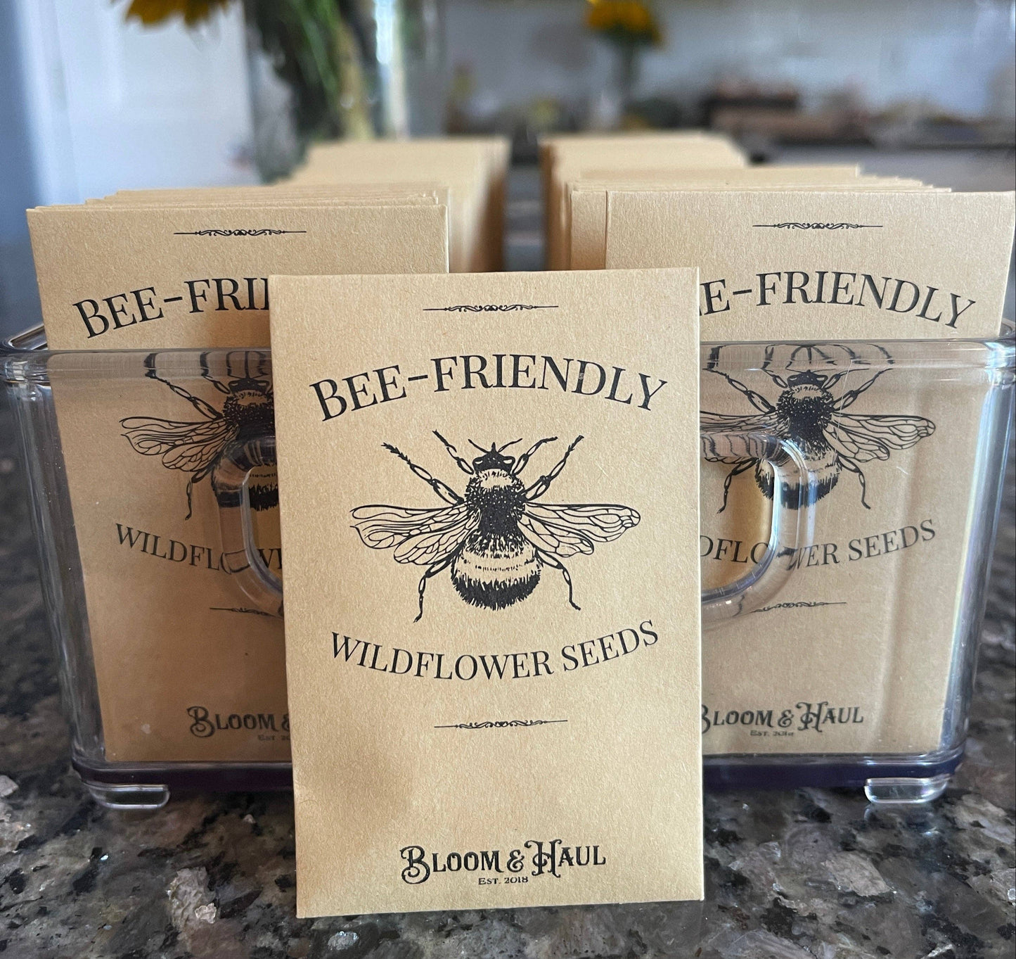 Bee-Friendly Wildflower Seed Packet – 150 Seeds, Eco Gift 