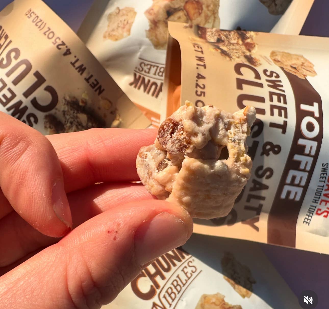Toffee Chunk Nibbles 2oz Snack Pack