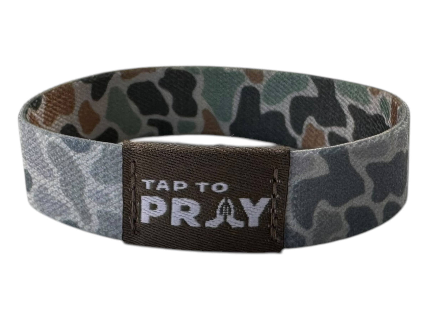 Tap To Pray™ Wristbands - River Rock Camo Classic & Sage