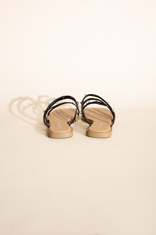 STUD FLAT SLIDES