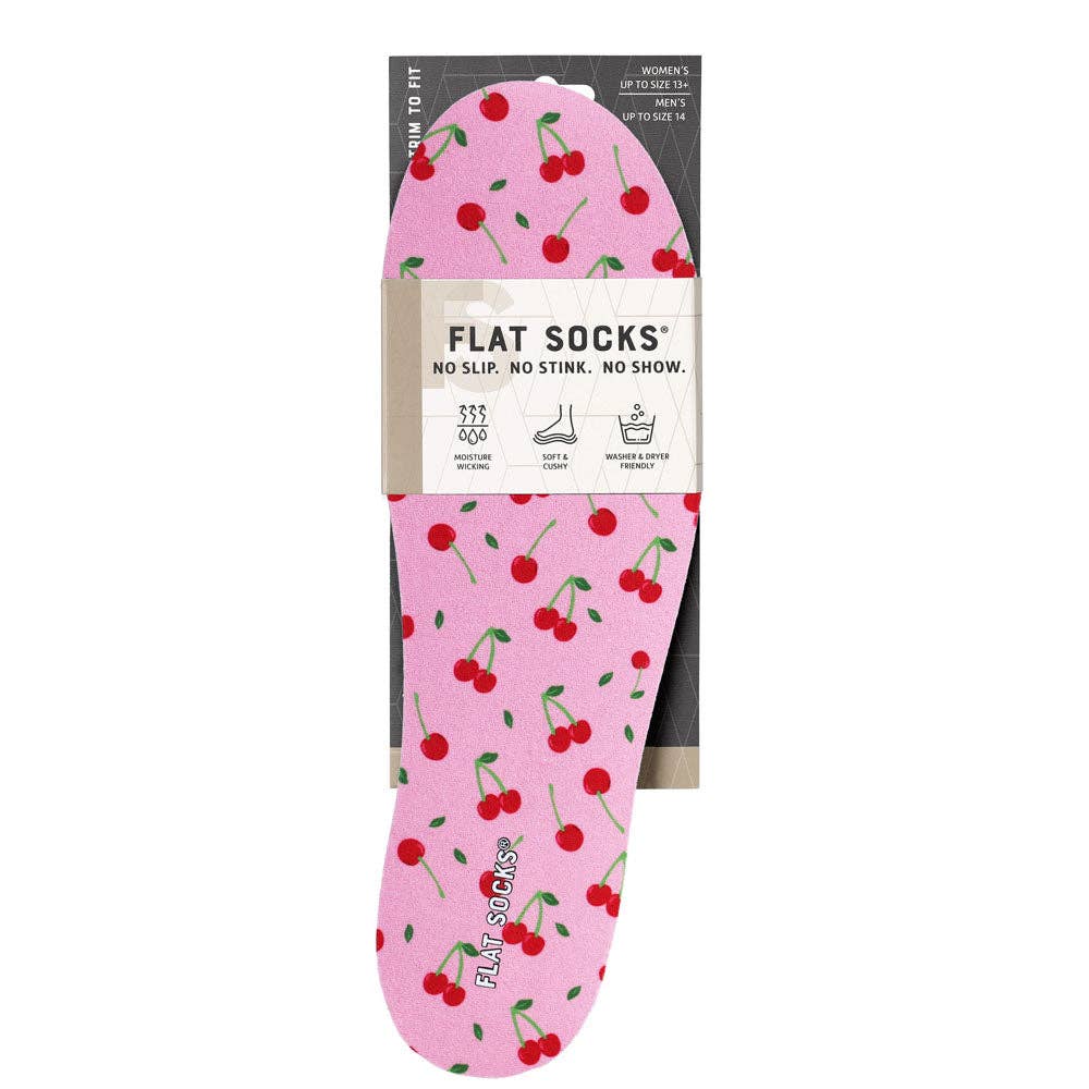 Cherry Darling Flat Socks: Small