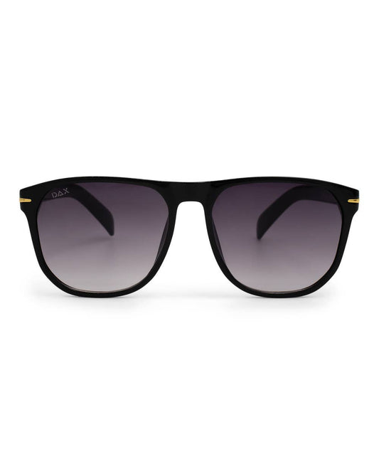 Jax Women's Medium Square Sunglasses in Black