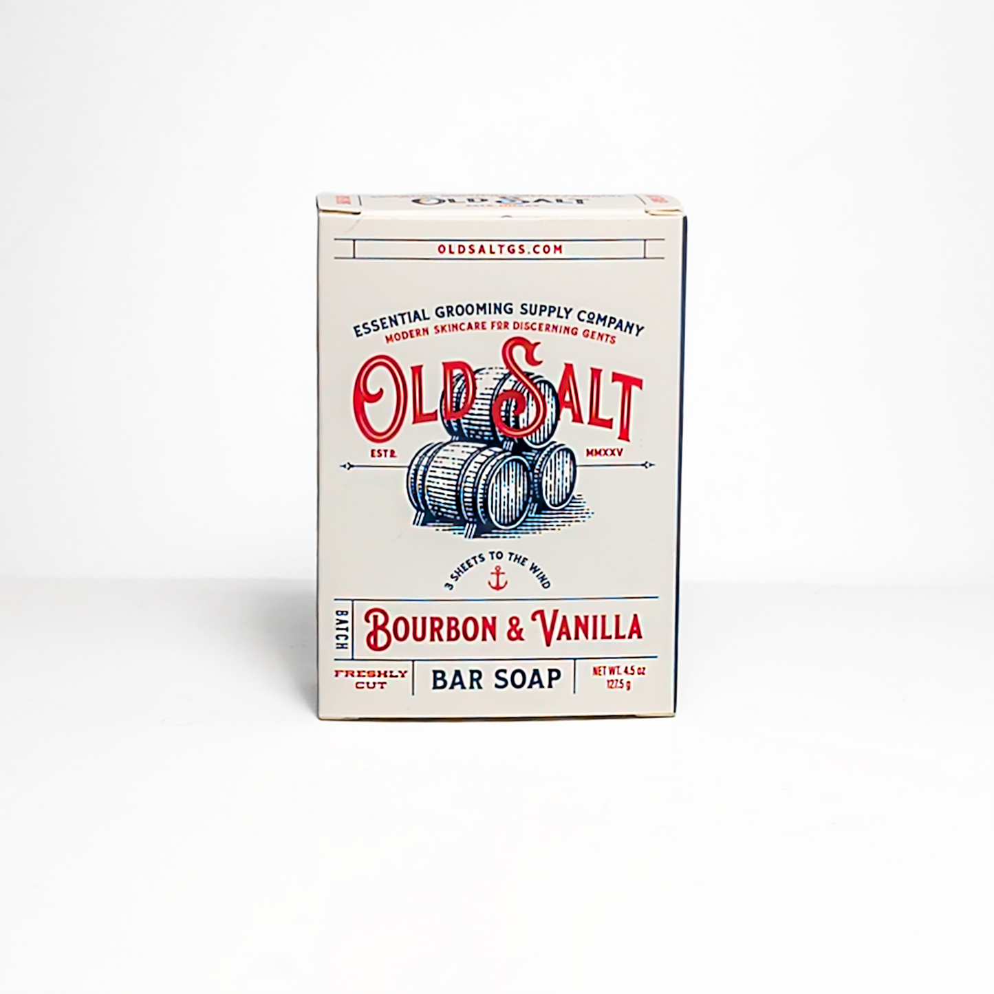 Bourbon + Vanilla Bar Soap: Naked 4.5 oz