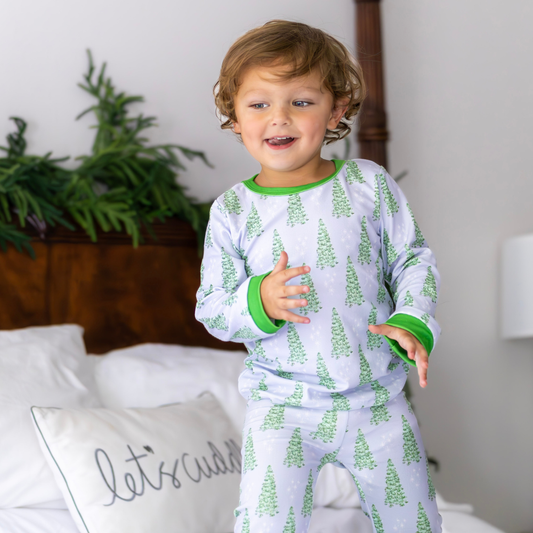 Boys Blue Holiday PJ's